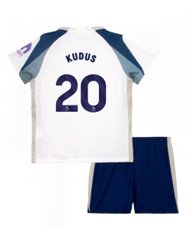 Billige Fotballdrakt Tottenham Hotspur Mohammed Kudus #20 Replika Hjemmedraktsett Barn 2025-26 Kortermet (med bukser)